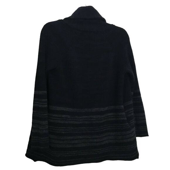 Forever 21 Blue Open Front Cowl Neck Cardigan Sweater - Size Small - Oversized - Picture 6 of 6